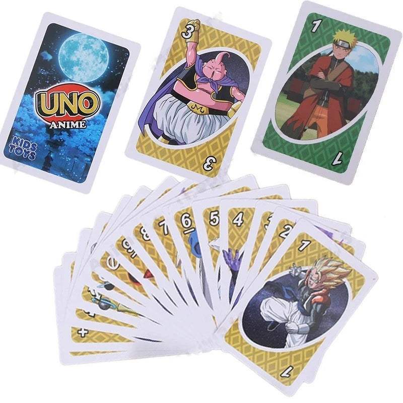 UNO Edición One Piece, Naruto, Dragon Ball, Demon Slayer