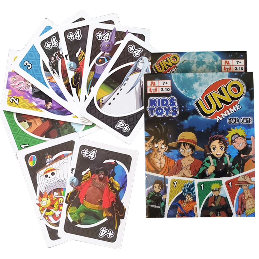 UNO Edición One Piece, Naruto, Dragon Ball, Demon Slayer